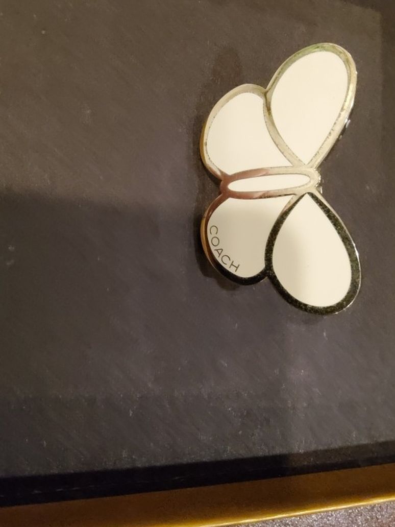 coach vintage butterfly pin