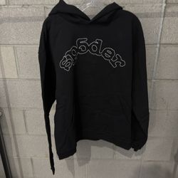 spider hoodie black out 