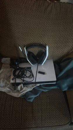 One terabyte, PS5, gaming, headset, controller, and all the cords 500 best offer