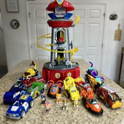 Paw patrol Tower, Vehicles And Figures