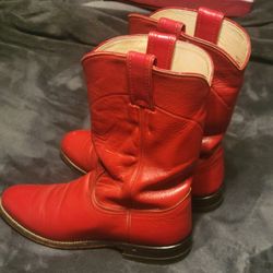 Justin Red Boots 