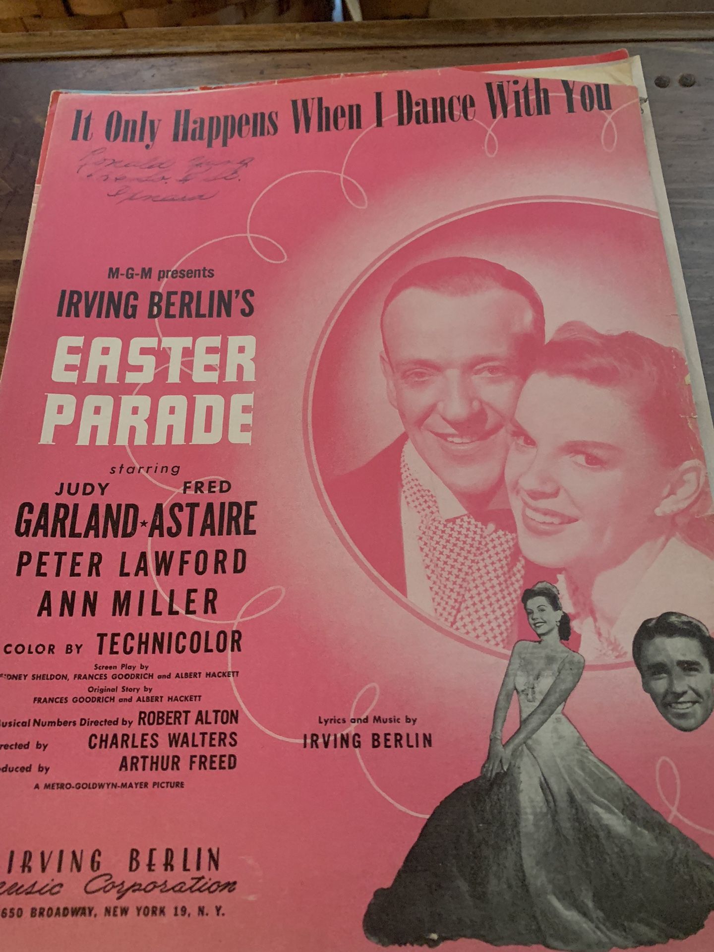 Vintage Sheet Music Easter Parade
