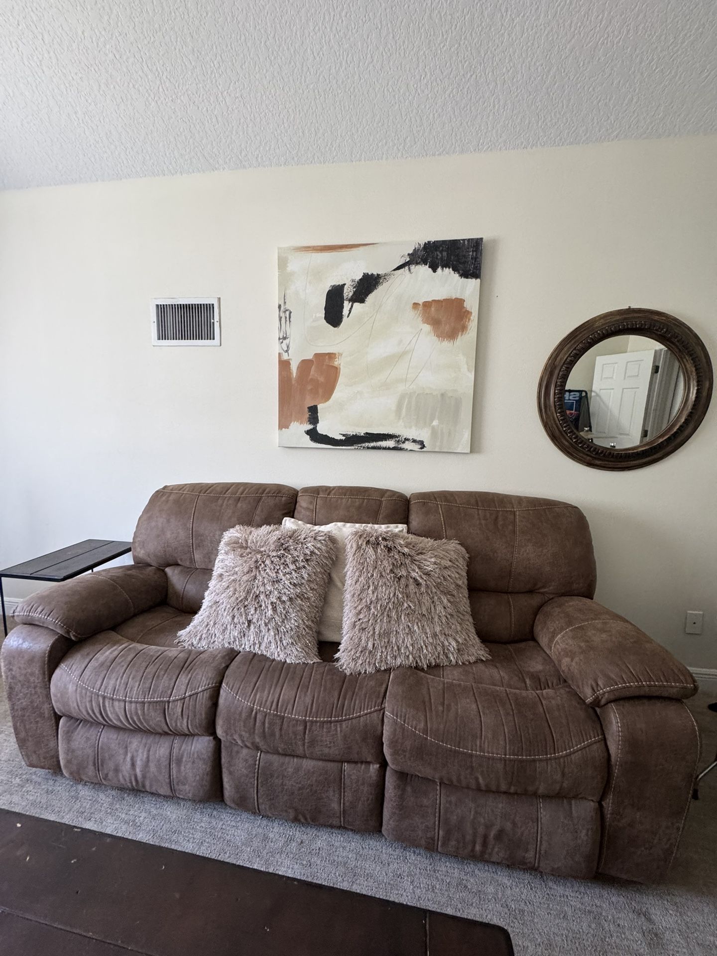 Leather Dual Reclining Couch