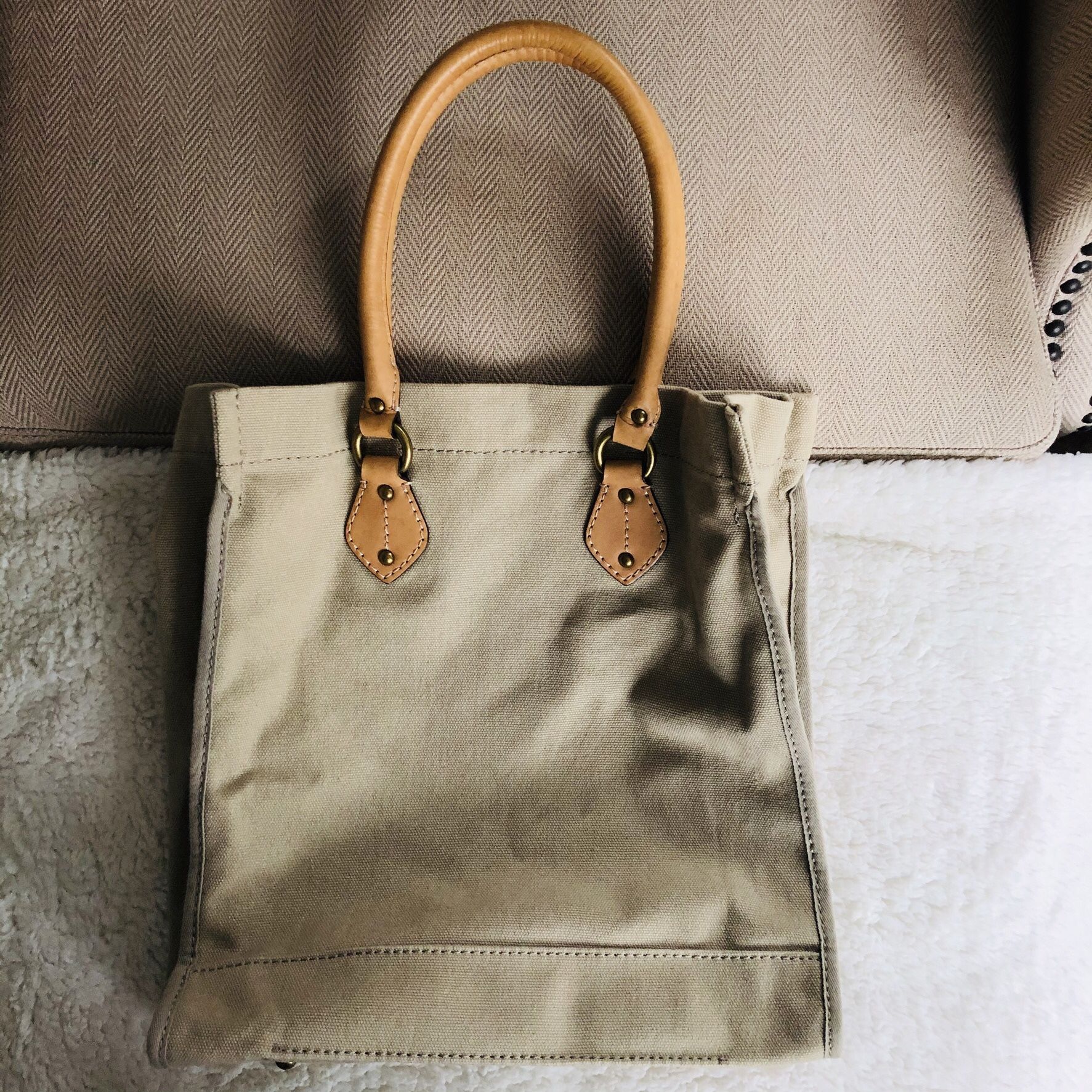 J. Crew Canvas Tote Bag