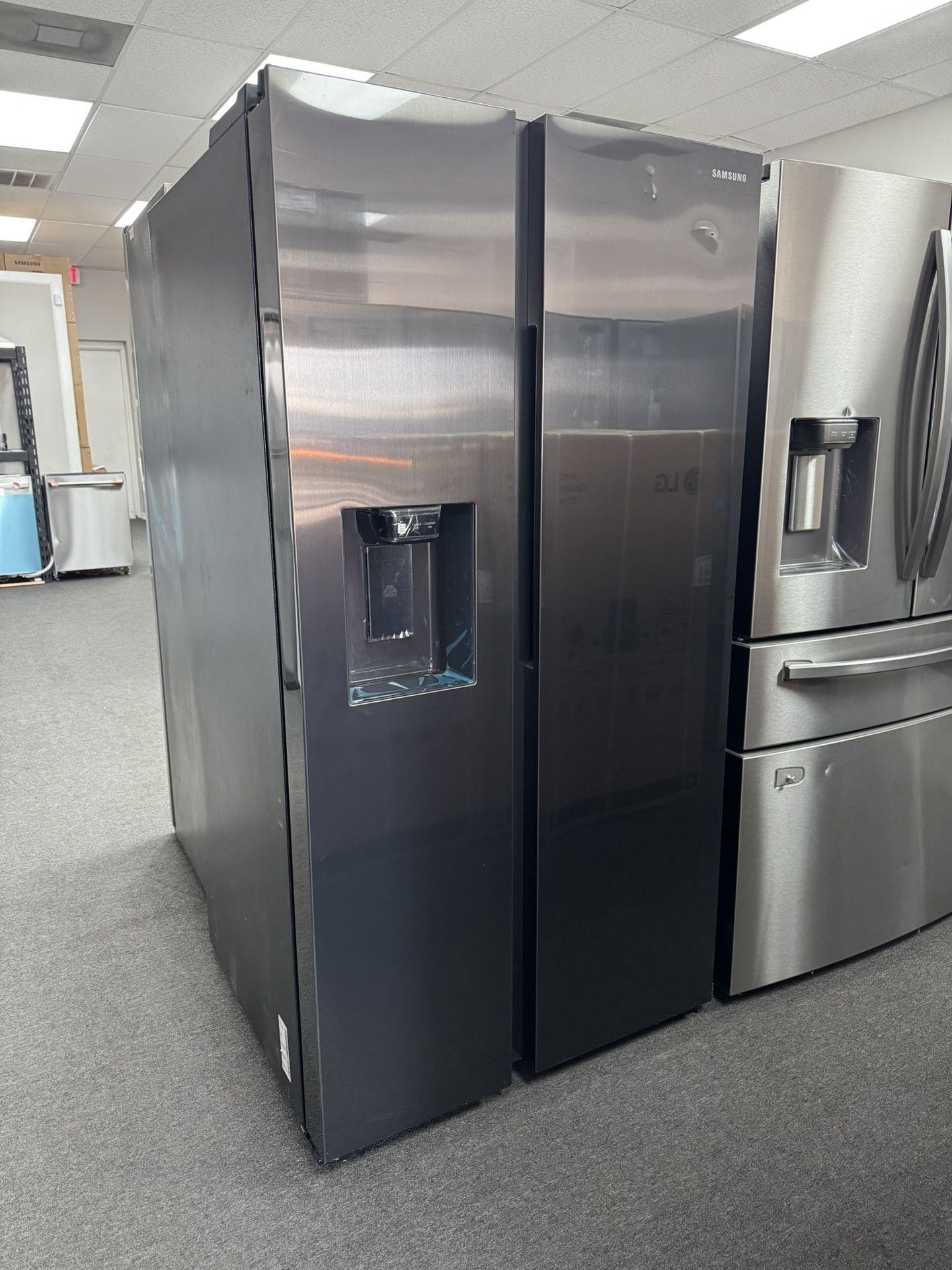Refrigerator Black Steel