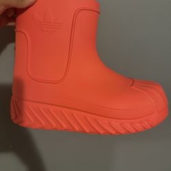 Red Adidas Foam Boots