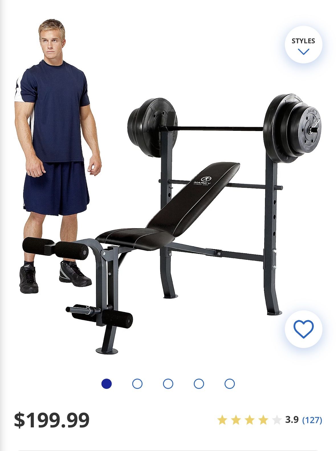 Marcy Weight Bench Set - Negotiable 