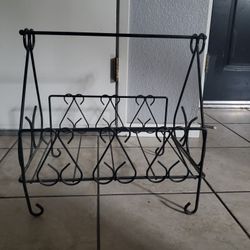 Black Metal Storage Basket