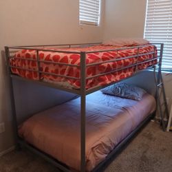Metal Bunk Bed Twin With Ladder