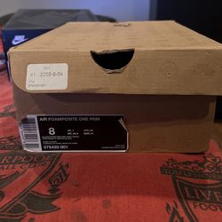 Foamposite Jet Fighter Size 8