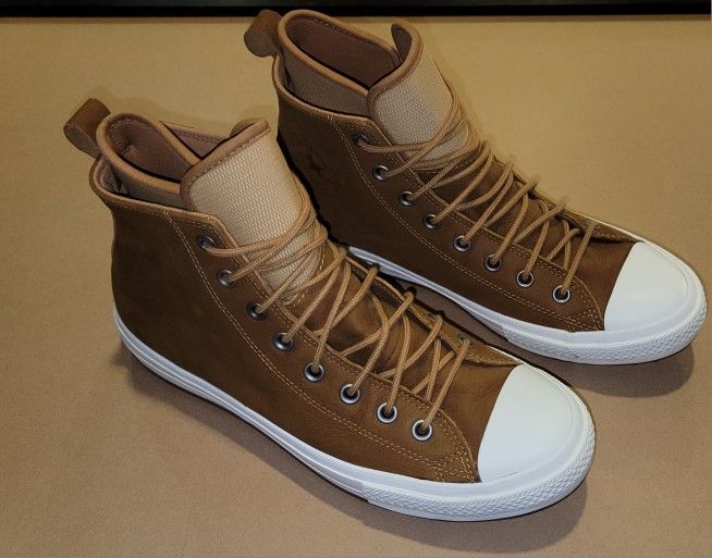 Converse Chuck Taylor All Star Waterproof High Top Boot Sneakers Brown Men 10.5