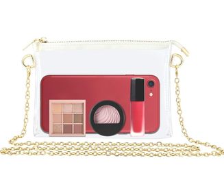 Clear Bag For Stadium Events, Clear Crossbody Bag Stadium Approved, Chain Clear Purse For Women, Concert