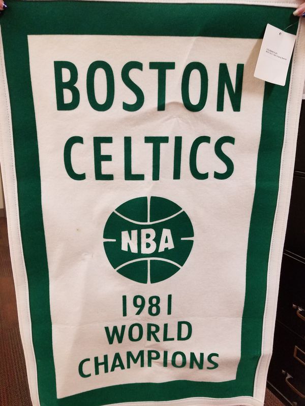 Boston Celtics Mitchell Ness Felt Champio Ship Banners For Sale