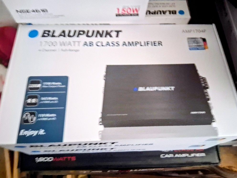 Blaupunkt 1700 Watt 4 Channell Amplifier Brand New In The Box 