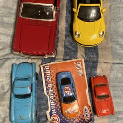 Mustang Red  Porsch Yellow  1958 Red Chevy  Red 1954 Chevy  Wheats 2000