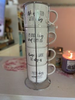 Tower Of Doggie Mugs