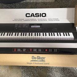 Casio CT-X700 EDP Educational Keyboard Pack with Power Supply, Stand, Headphones, USB Cable, and Instructional Software 