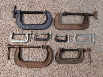 Lot of Vintage C-Clamps