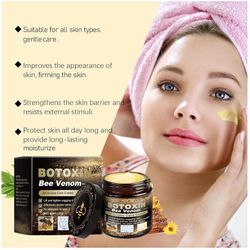 2PCS Bee Venom Cream, Bee Venom Skin Treatment Cream, B-ee V-enom Wrinkle Remova-l Crea m, Moisturizing, Firming, Suitable For All Skin 