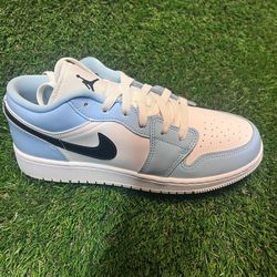 Jordan 1 low ice blue sz 8w 6.5 Y