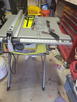 Brand new Ryobi table saw.