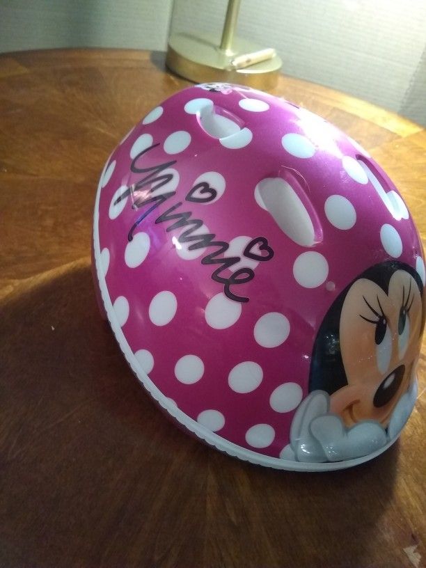 Never Used Children's Minnie Mouse Bike Helmet