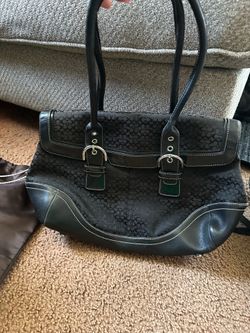Black Vintage Coach Purse