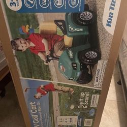 New 6V ride on golf cart -Includes golf clubs 3 Years + 