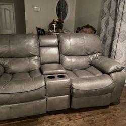 3 Pc Reclining Sofa Set ( Leather)