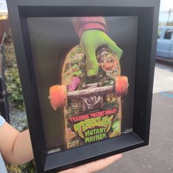 Teenager Mutant Ninja Turtle Skateboard Picture For Kids Room Wall