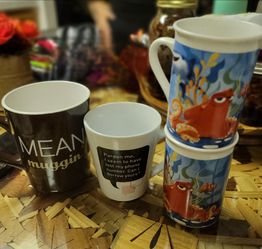 Set of 4 Novelty Coffee Mugs