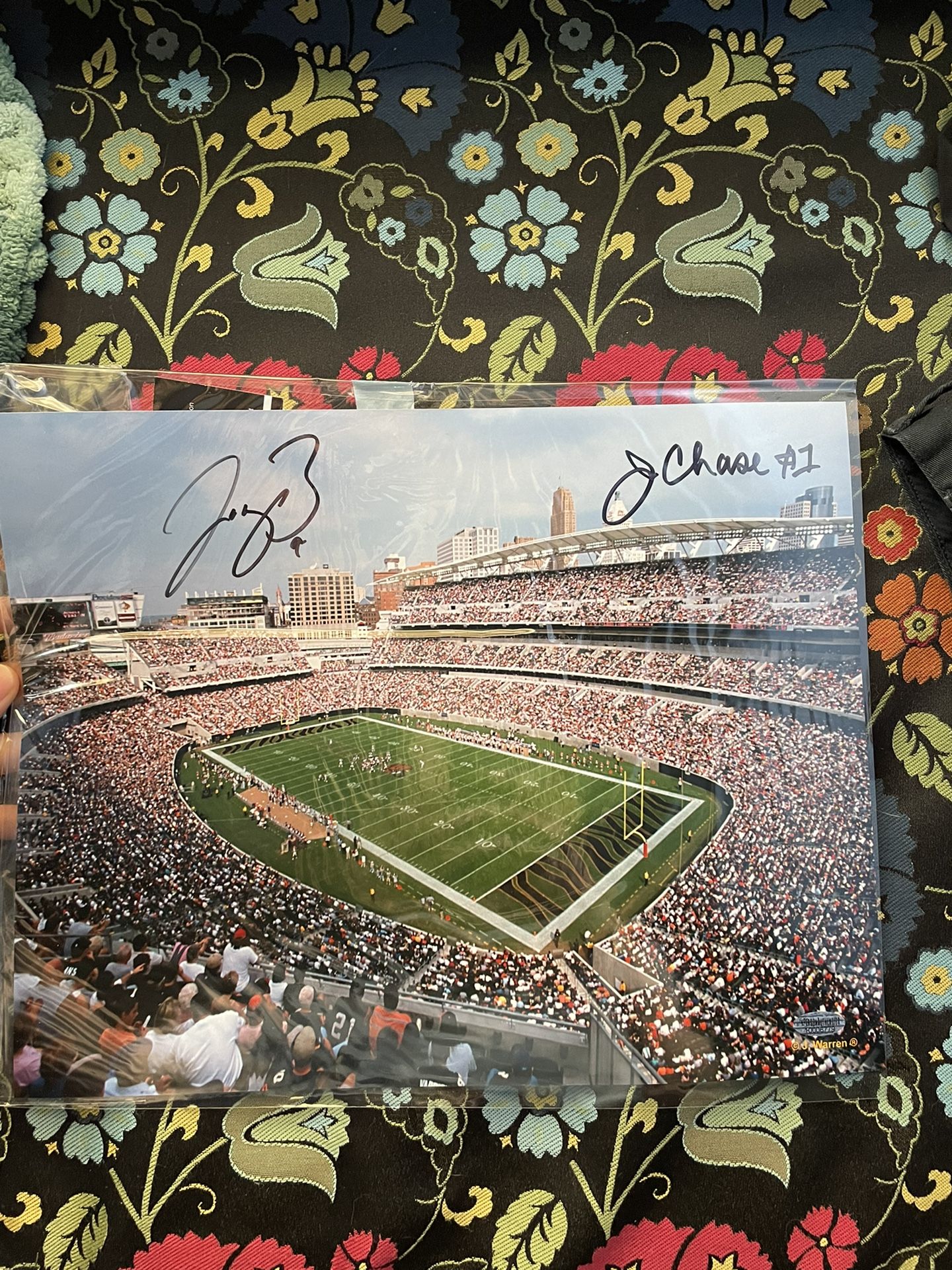Joe Burrow And Jamar Chase Autographs