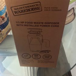 Maintenance Warehouse Garbage Disposal