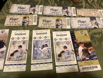 Vintage San Diego Padres Game Ticket Stubs Collection
