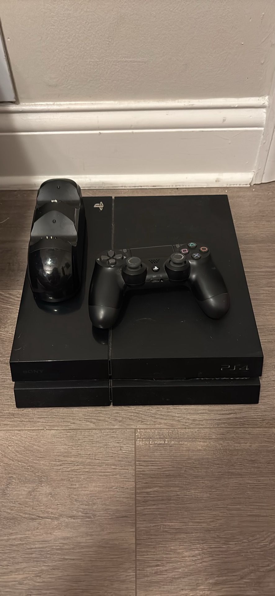 PS4, Controller, and Charging Dock