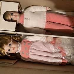 New Fine Porcelain Dolls  Never Been Taken Out Of Box
