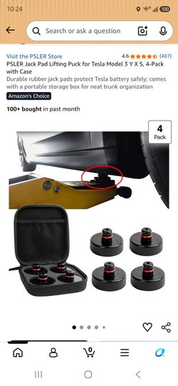 Tesla Jack stand lifting puck