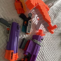 NERF Gun Lot - Comes With 5 - Like New 