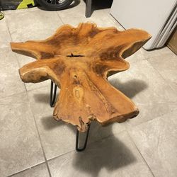 Solid Wood Side Table 