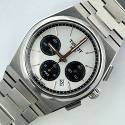 Tissot PRX Chronograph Automatic White Dial Stainless Steel Watch (A1D029608)