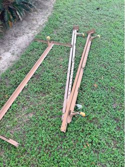 King size metal rails