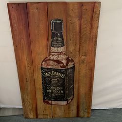 Jack Daniel’s wooden art