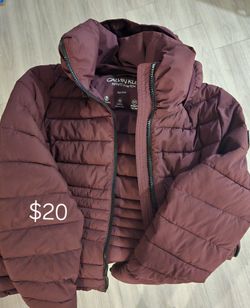 Calvin Klein Puff Jacket/ Franco Sarto Tall Boots 