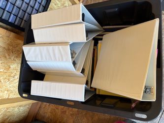 3-Ring Binders (Seven 3-Inch, One 3.5 Inch)