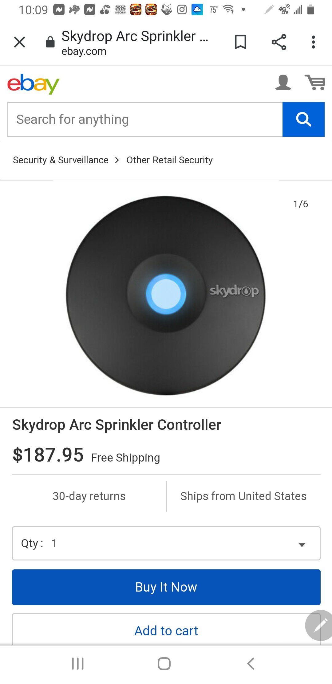 Skydrop ARC smart watering sprinkler control