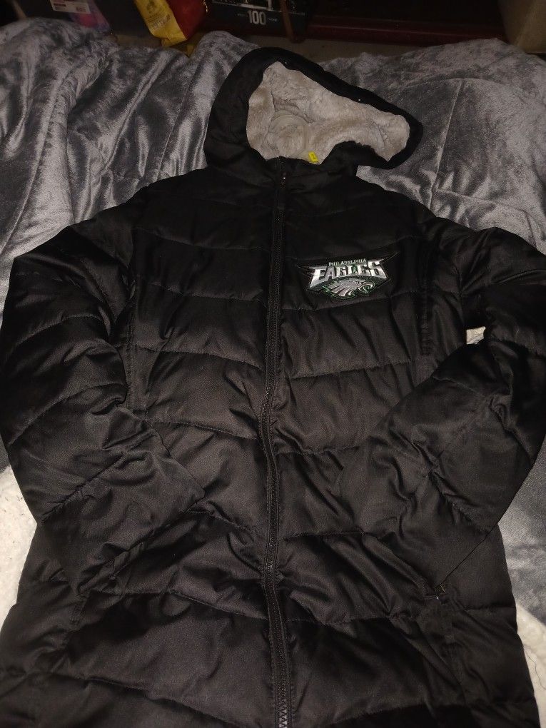 Philadelphia Eagles Girls Parka Hooded Puffer