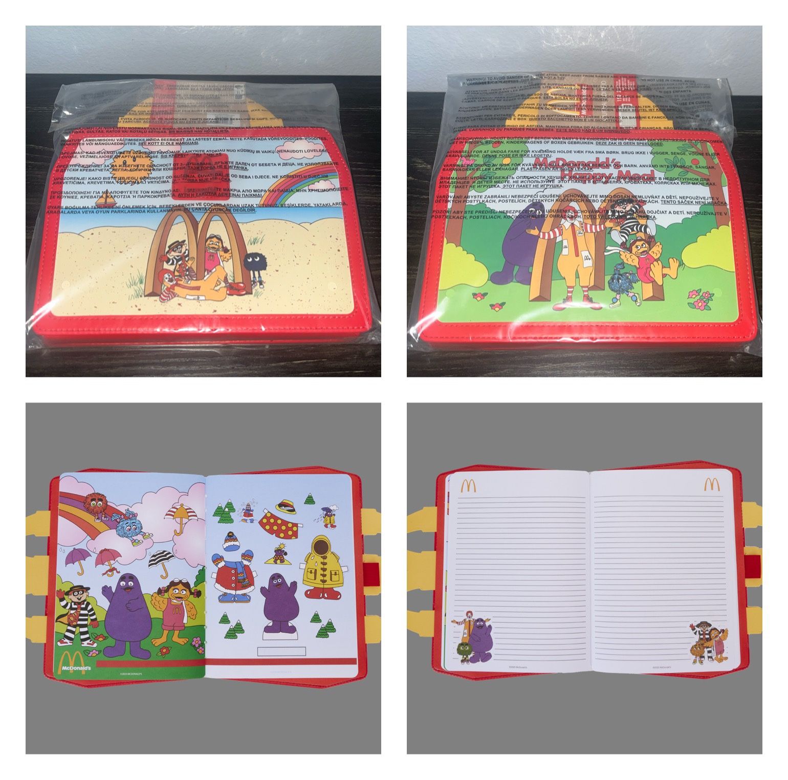 LOUNGEFLY McDonald’s VINTAGE LUNCHBOX JOURNAL w/ Sticky Notes (NWT)