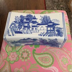 Asian Chinese Porcelain Pillow