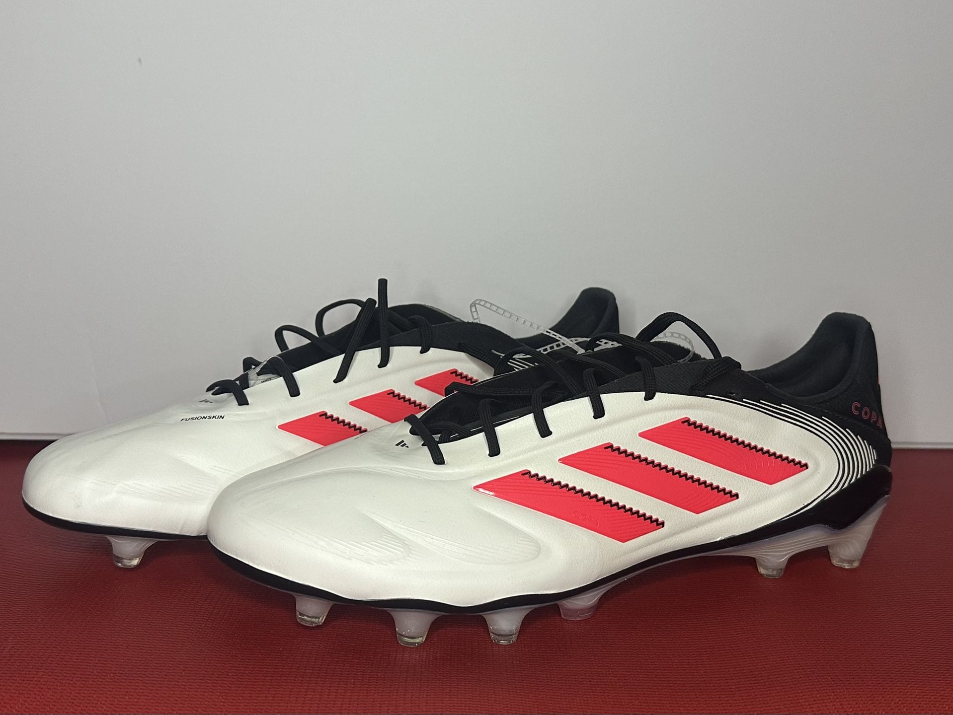Adidas Copa Pure III Elite Soccer Cleats White Black Red US Size 12.5