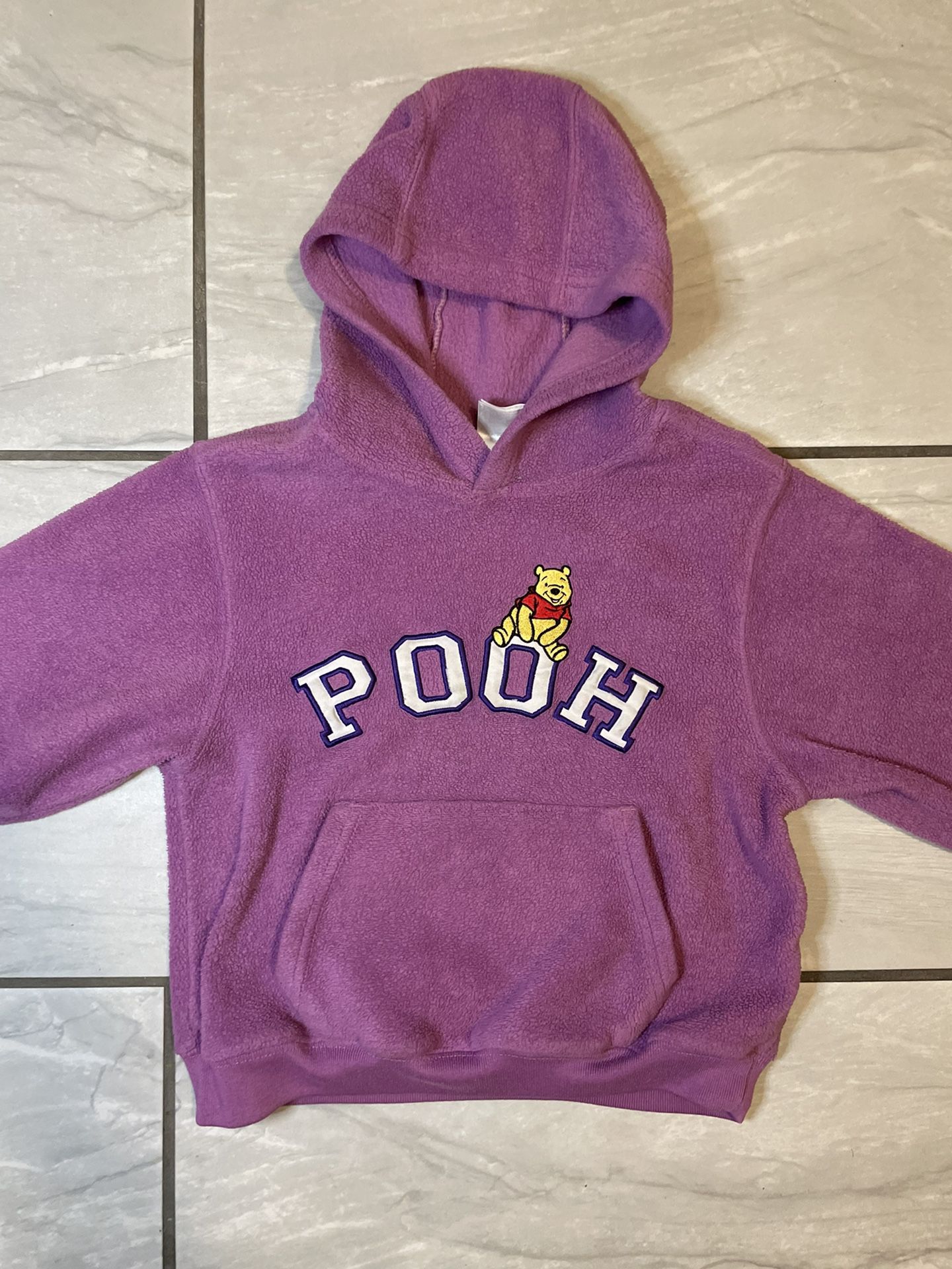 Disney Store Youth Girls Size XS Hoodie Sweatshirt Winnie The Pooh Purple